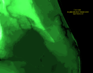 Colorized Elevation Model 2009 - St Lucie